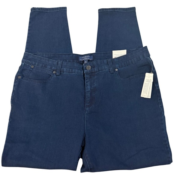 Talbots Denim - Talbots Simply Flattering 5-Pocket Jegging Indigo Blue Denim Pants Size 16 NWT